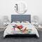 Designart 'Red High Heel Shoe' Abstract Bedding Set - Duvet Cover & Shams